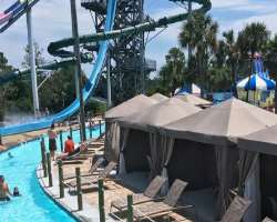 You can also book a cabana to sit and relax after enjoying lots of water sports.
